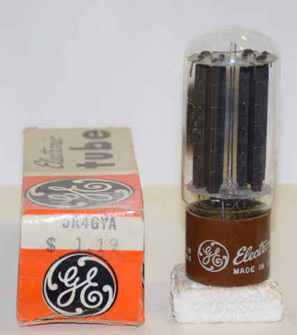 (!!) 5R4GYA GE brown base NOS 1962 (52/40 and 54/40)