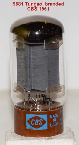(!!!!) (Best Single #1) 5881 Tungsol branded CBS NOS 1961 (88ma)
