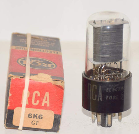 (!!) 6K6GT RCA black plate NOS 1951 (40.8ma)