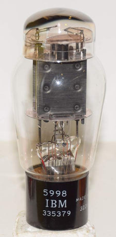 (!) (Best Value used) 5998 Tungsol branded IBM black plates used/good 1961 very small rattle inside base (68ma/67ma)