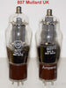 (!!!) (Best Pair) 807 Mullard UK and Mullard Amperex UK NOS 1965-1966 (69ma and 65ma)