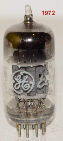 (!) (Single) 12AX7 GE used/good 1972 (Gm=1300/1400 and 0.8/0.9ma)