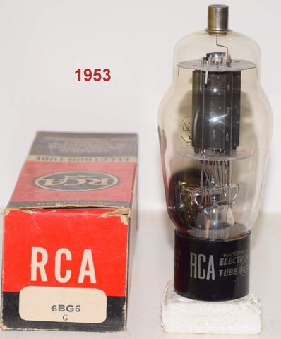 6BG6G RCA low hours/like new 1953 (67.2ma)