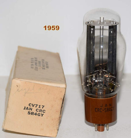 (!) 5R4GY RCA brown base NOS 1959 (48/40 and 54/40)