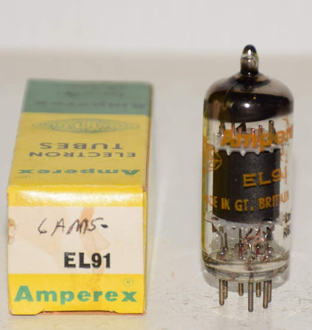 6AM5=EL91 Amperex Great Britian by Mullard NOS 1968 (3 in stock)