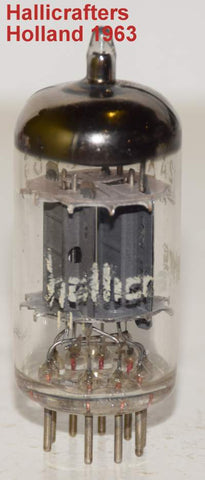 (!!!!) (Best Single 1963) 12AX7 Philips Holland Hallicrafters low hours/like new 1963 (Gm=1700/1900 and 1.4/1.5ma) 1-3% section balance