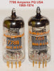(!!!) (Best Pair #4) 7788 Amperex PQ USA gold pins NOS 1969-1974 (39.5ma and 43ma)
