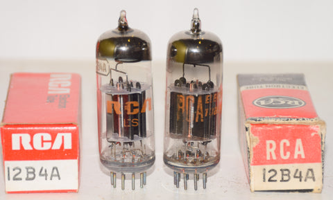 (!) (Pair) 12B4A RCA NOS 1966-1974 (31.5ma and 36.5ma)