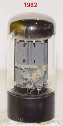(!!!!!) (Single) GZ34 Amperex Bugle Boy by Mullard used/tests like new 1962 faded printing some vertical scratches on base (60/40 and 62/40)