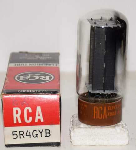 (!!) (SINGLE) 5R4GYB RCA NOS 1962 large getter (52/40 and 55/40)