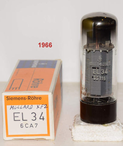 (!!!!!) (Best Single) EL34 Mullard UK branded Siemens XF2 double halo 