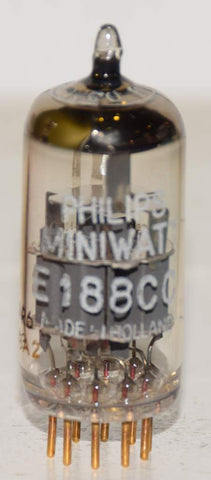 (!!!!) (BEST SINGLE) E188CC=7308 Philips Miniwatt SQ Holland NOS 1963 (17.0/16.6ma)