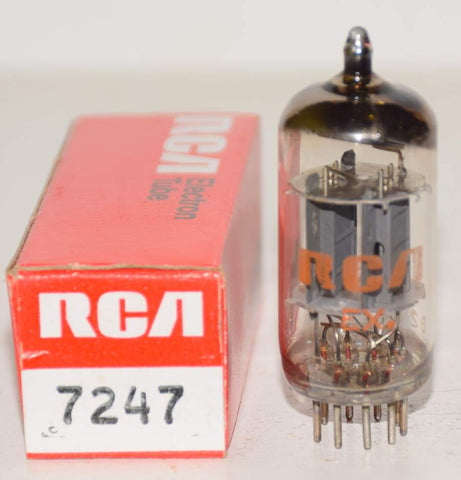 (!!!) (Best Single) 7247=12DW7 Mullard UK rebranded RCA NOS 1972 (1.6ma and 14.5ma)