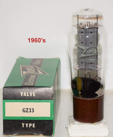 (!!) (Single) GZ33 Mullard branded Zaerix NOS 1960's (58/40 and 58/40)