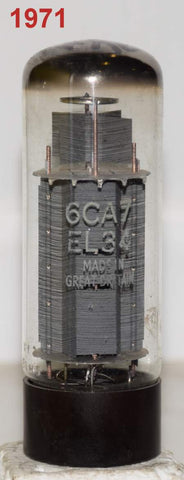 (!) (Single) EL34 Mullard branded Amperex XF2 single halo 