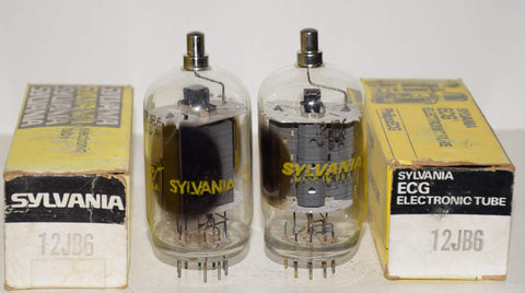 (!!!) (Best Pair #2) 12JB6 Sylvania NOS 1960's - 1970's (93ma and 102ma)