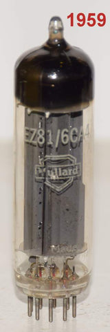 (!!!!) (Best Single) EZ81 Mullard Blackburn UK 