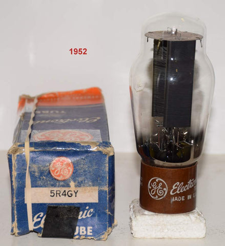 (!!!) (Recommended SINGLE) 5R4GY RCA branded GE NOS 1952 (49/40 and 49/40)
