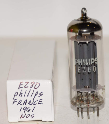 (!!!) (Recommended Single) EZ80=6V4 Philips La Radiotechnique Chartres plant France NOS 