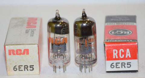 (PAIR) 6ER5 RCA NOS 1960's - 1970's (9.5ma and 9.2ma)