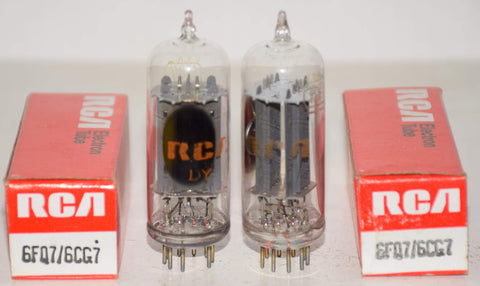 (!!!) (Pair) 6FQ7 RCA clear top NOS 