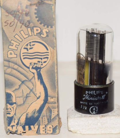 (!!!!) (Best Single #2) 6X5GT Philips Miniwatt Australia NOS 1940's (50/40 and 50/40)