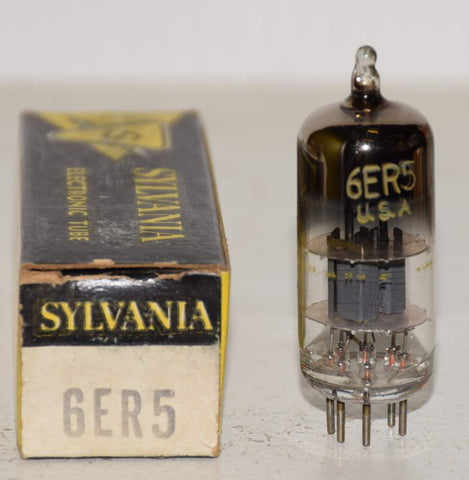 6ER5 Sylvania NOS 1960's faded printing (10.6ma Gm=13,000)