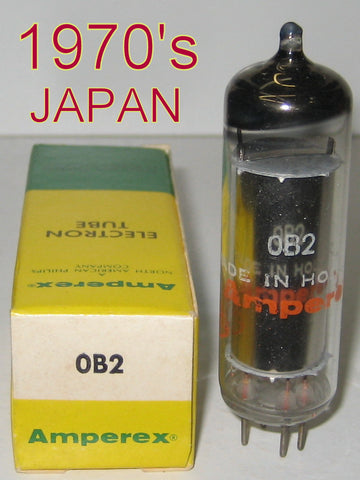 0B2 Japan NOS rebranded Amperex Globe Logo Holland 1970's (4 in stock)