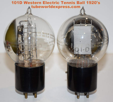 101D Western Electric Tennis Ball 1920's test like new (7.8ma and 8.4ma) (sold out)