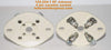 4-Pin EF Johnson (122-224-1) ceramic wafer socket NOS (UX-4) (6 in stock) (300B, 10Y, 2A3, 45, 50, 26)