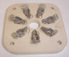 7-pin EF Johnson Number 122-101-200 Ceramic Chassis mount socket NOS for 4-65A, 826, 829B, 832 (8 in stock)