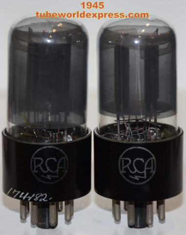 (!!) 1633 RCA coated glass NOS 1945 (1 pair)