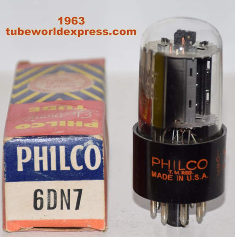 6DN7 Philco by GE NOS 1963 (33ma and 9.2ma)