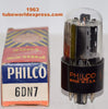 (!!!) (PAIR) 6DN7 Philco and Tungsol by GE NOS 1960's (33ma/9.2ma and 38ma/7.5ma)