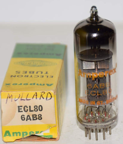 (BEST SINGLE) 6AB8=ECL80 Amperex Mullard NOS 1970 (70/35 and 38/20)