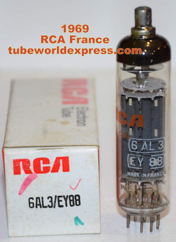 6AL3=EY88 RCA France 1969 Half-Wave HV Rectifier NOS (1 in stock)