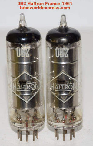 (!!) (Recommended Pair) 0B2 Haltron France like new 1961 (argon gas)