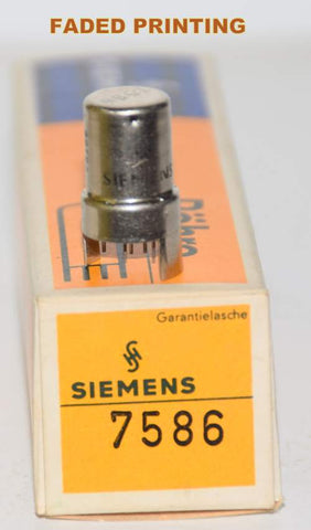 7586 Siemens West Germany nuvistor NOS 1960's faded printing (84/60)