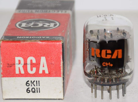 6K11=6Q11 GE branded RCA NOS 1969 (88/60, 92/60, 90/60)