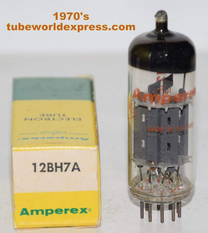 12BH7A Matsushita Japan branded Amperex Holland NOS 1970's (8.8ma/9.6ma)