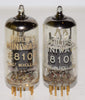 (!!!) (Recommended Pair) E810F=7788 Philips Miniwatt SQ Holland gold pins used/very good 1965-1967 (38ma and 39ma)