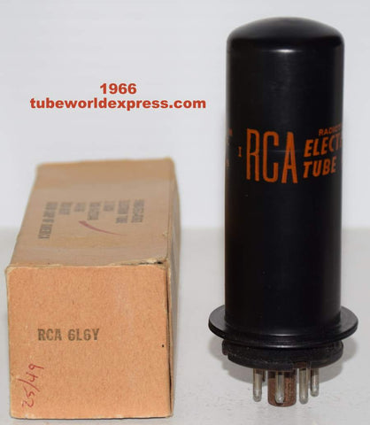 (!) 6L6Y RCA metal can (Y=brown bottom) NOS 1966 (77ma)