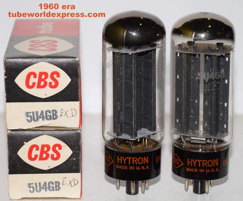 (!!!!!) (Recommended Pair) 5U4GB HYTRON NOS 1960 