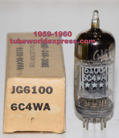 6100=6C4WA GE 5 star triple mica NOS 1959-1960 (12.6ma) (Premium 6C4)