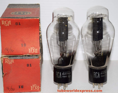 (!!!) (Best Pair) 81 ST-19 RCA NOS original boxes 1940's (1 pair)