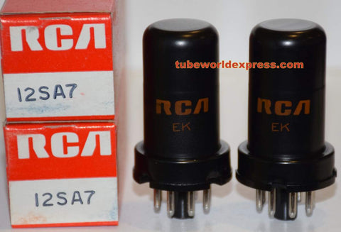 (!) (~ Best Pair ~) 12SA7 RCA NOS (4.6ma and 4.6ma) 1% matched