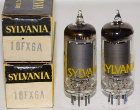 (1 PAIR) 18FX6A Sylvania NOS 1960's (80/60 and 83/60)