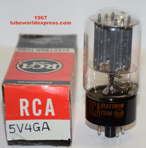 (!!) 5V4GA RCA NOS gray plates 1967 (66/40 and 68/40)