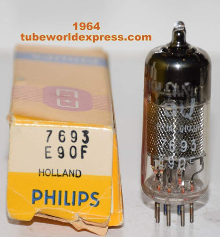 (!!) 7693=E90F=6BH6 Philips Holland PQ NOS 1964 (6.4ma)