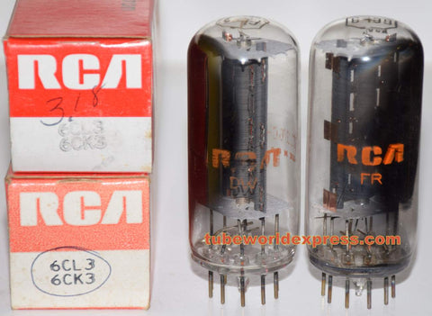 6CL3=6CK3 RCA NOS (1 pair)